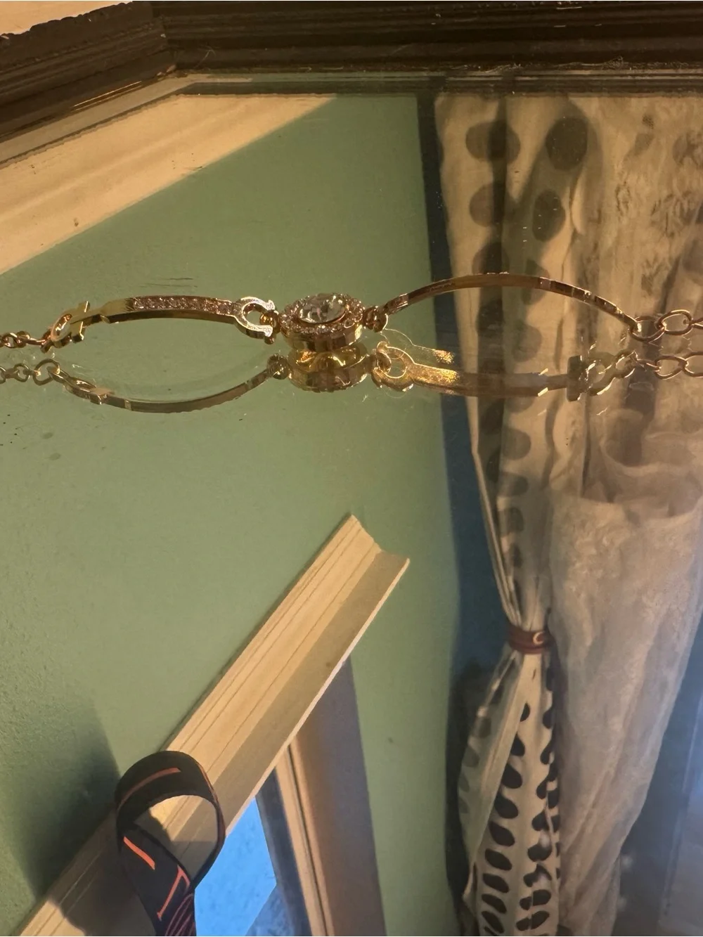 Gold-Tone Crystal Accent Women's Bracelet